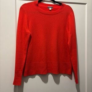 J. Crew Bright Red Cashmere Sweater